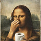 👃 Funny Mona Lisa Bathroom Sign –