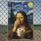 👃 Funny Mona Lisa Bathroom Sign –