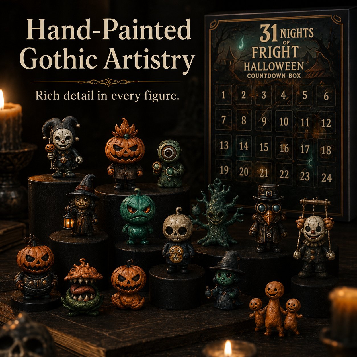 🎃 31 Days of Horror: Halloween Advent Calendar Figurine Set