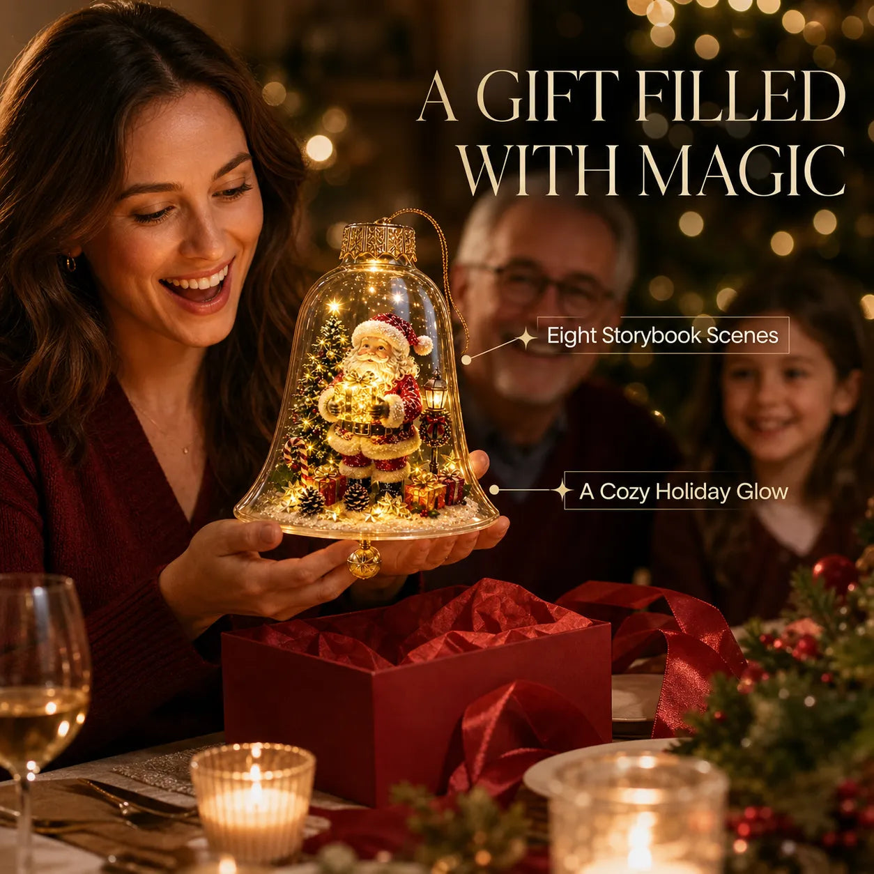 🎁Last Day 49% OFF - Warm-Glow Christmas Story Bell Ornament