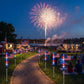 🔥8 Solar American Flag Pathway Lights – Red, White & Blue Yard Glow for 250th Independence Celebration 🇺🇸✨