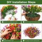 ☀️2026 Summer Hot Sale 49% OFF🌿 Lifelike Artificial Hanging Silk Flower Basket
