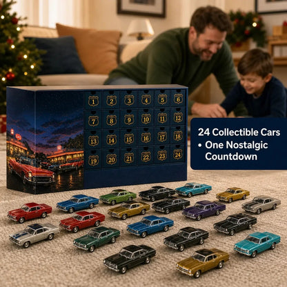 ⭐24 Days of Classic American Cars Advent Calendar – 24 Vintage Ride Collectibles