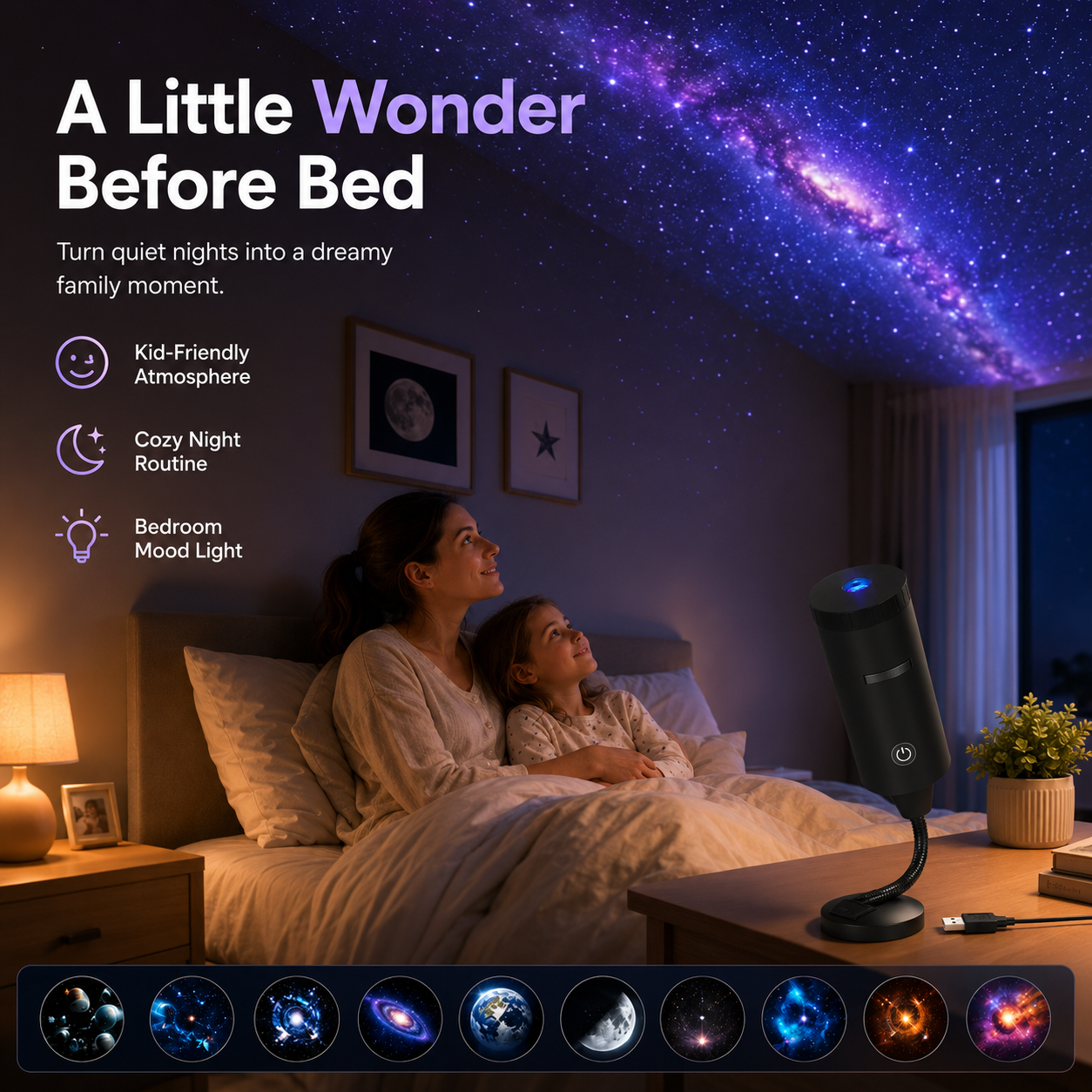 Galaxy and Ocean Projector Set