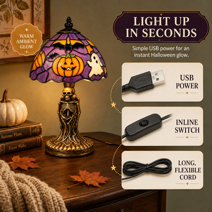 Two-tone Halloween table lamp