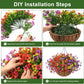 ☀️2026 Summer Hot Sale 49% OFF🌿 Lifelike Artificial Hanging Silk Flower Basket