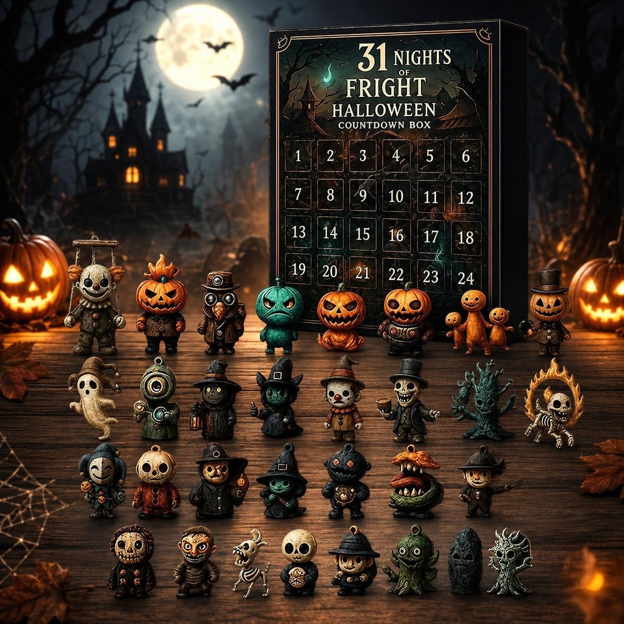 🎃 31 Days of Horror: Halloween Advent Calendar Figurine Set